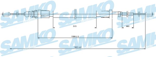 SAMKO Kézifék bowden C1685B_SAMKO