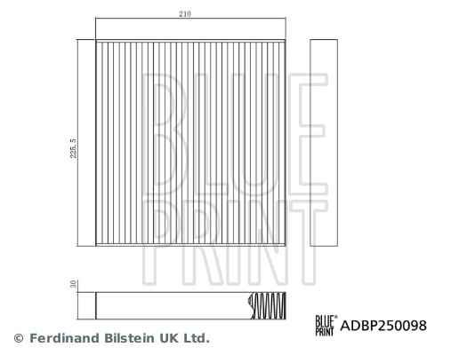 BLUE PRINT Pollenszűrő ADBP250098_BLP