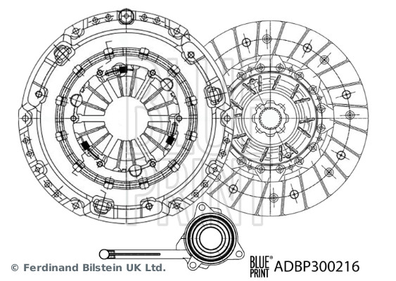 BLUE PRINT Kuplungszett ADBP300216_BLP