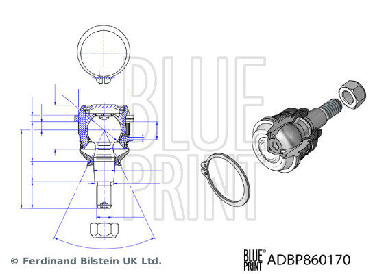 BLUE PRINT Gömbfej ADBP860170_BLP