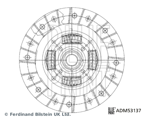 BLUE PRINT Kuplungtárcsa ADM53137_BLP