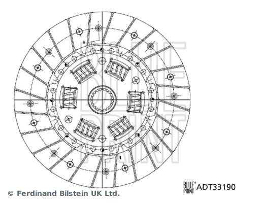 BLUE PRINT Kuplungtárcsa ADT33190_BLP