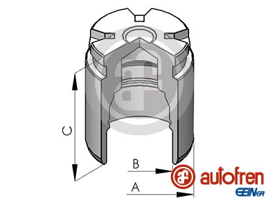 AUTOFREN Féknyereg dugattyú D025124_AFREN