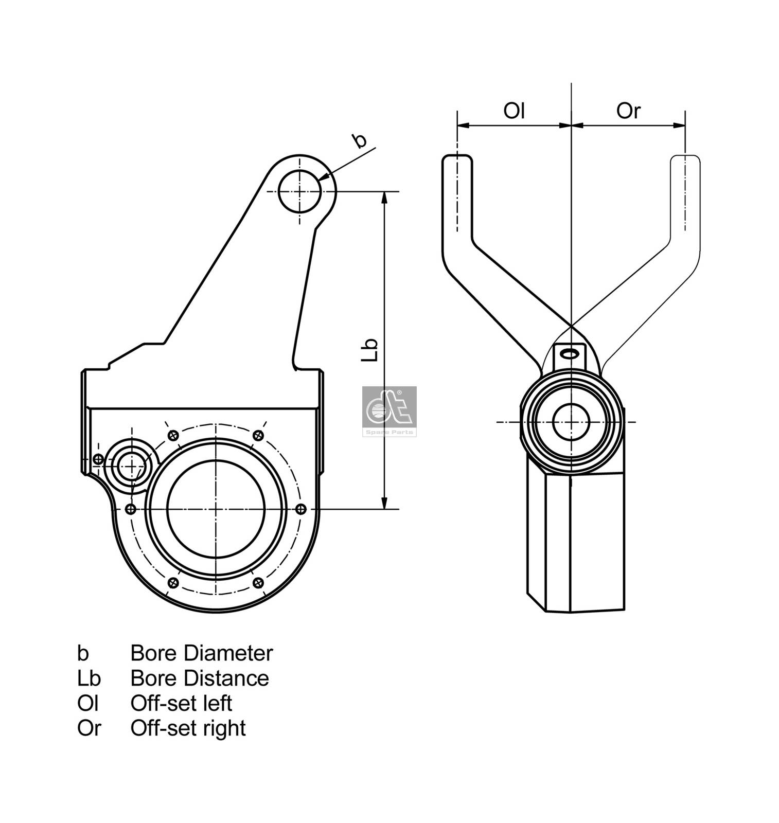 DIESEL TECHNIC Fékkar 3.62414_DT