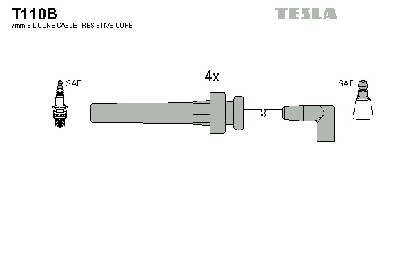 TESLA Gyújtókábel készlet T110B_TES