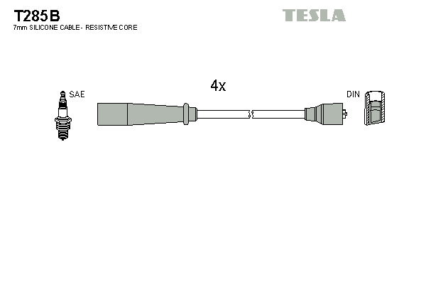 TESLA Gyújtókábel készlet T285B_TES