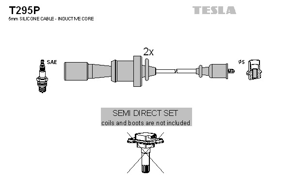 TESLA Gyújtókábel készlet T295P_TES