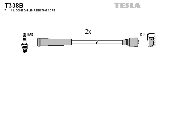 TESLA Gyújtókábel készlet T338B_TES