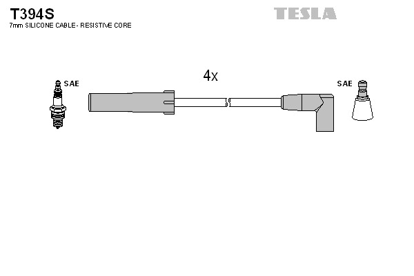 TESLA Gyújtókábel készlet T394S_TES