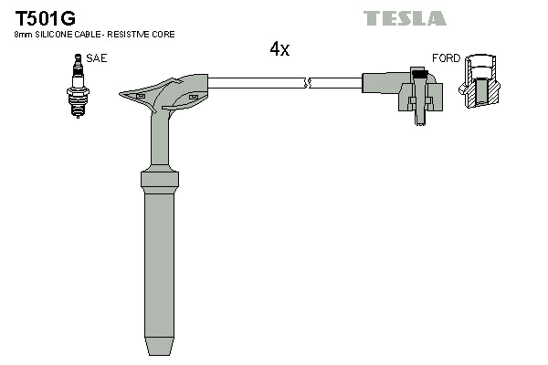 TESLA Gyújtókábel készlet T501G_TES