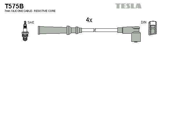 TESLA Gyújtókábel készlet T575B_TES