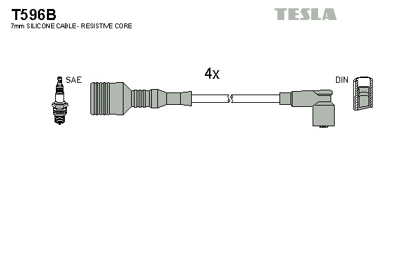 TESLA Gyújtókábel készlet T596B_TES