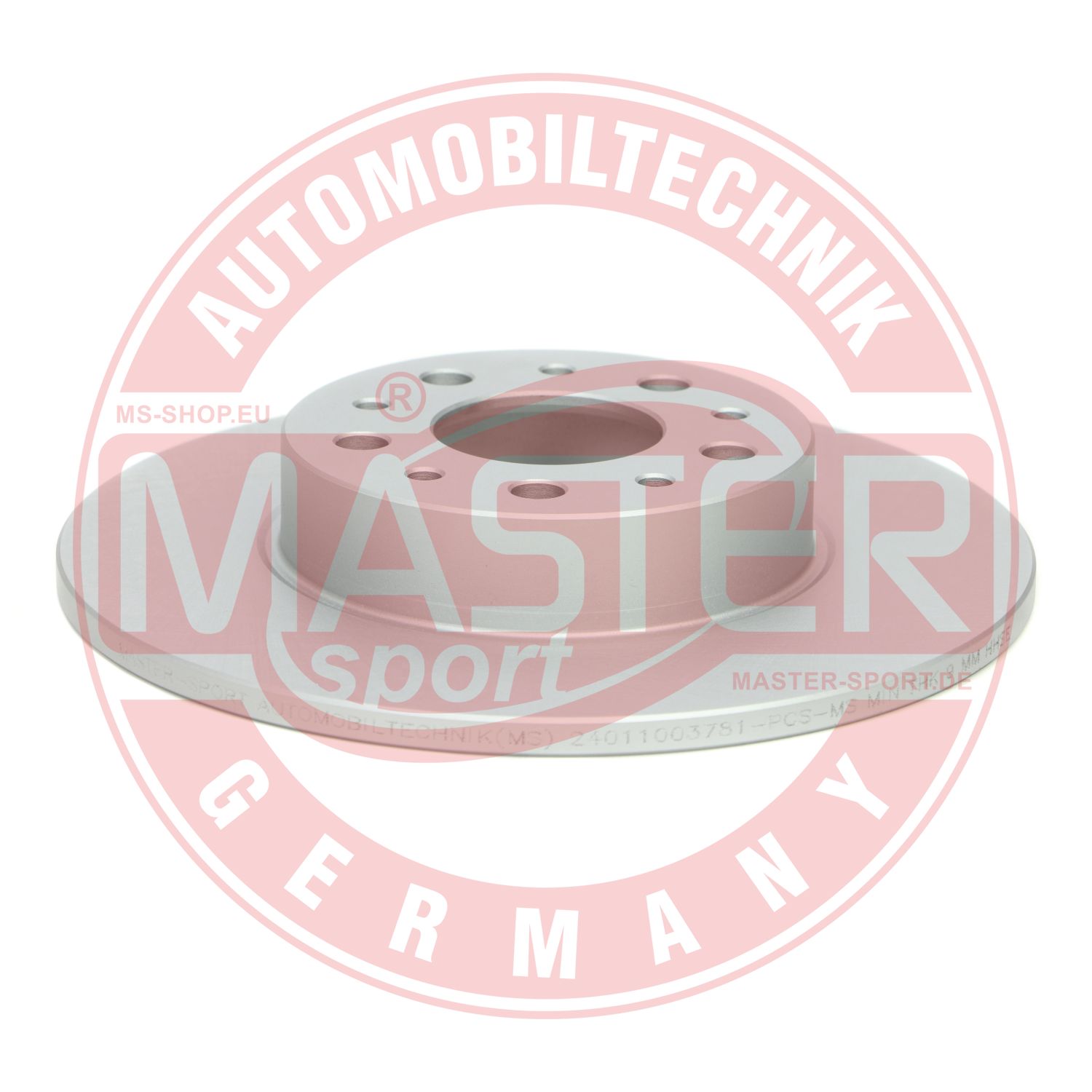 MASTER SPORT Hátsó féktárcsa 24011003781-PCS-MS_MS