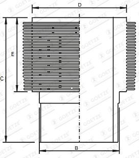 GOETZE Hengerpersely, kompresszor 14-000230-00