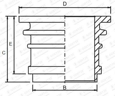 GOETZE Hengerpersely, kompresszor 14-000240-00