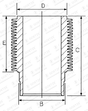 GOETZE Hengerpersely, kompresszor 14-000350-00