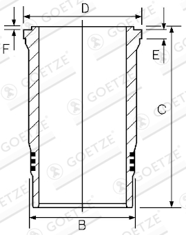 GOETZE ENGINE Hengerpersely 15-260050-10