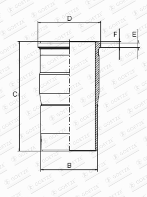 GOETZE ENGINE Hengerpersely 15-451190-00