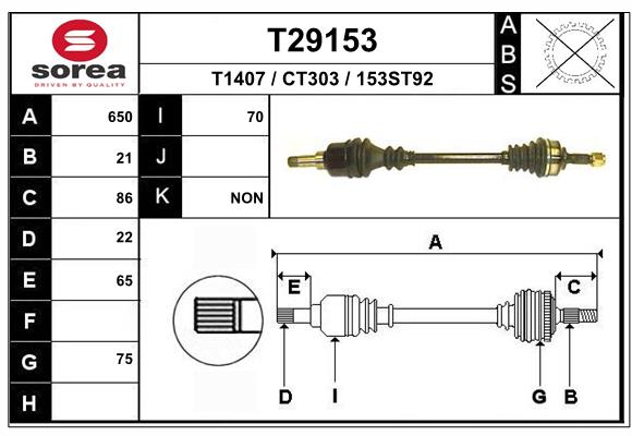 EAI-France Féltengely, komplett T29153_EAI