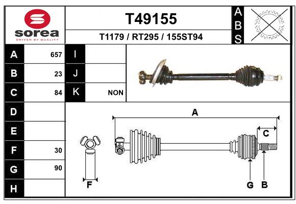 EAI-France Féltengely, komplett T49155_EAI