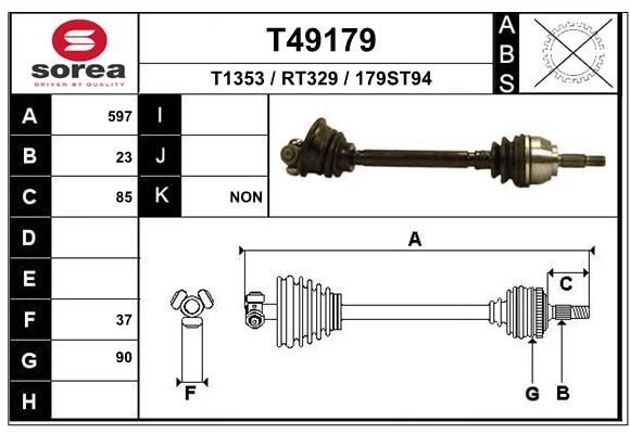 EAI-France Féltengely, komplett T49179_EAI