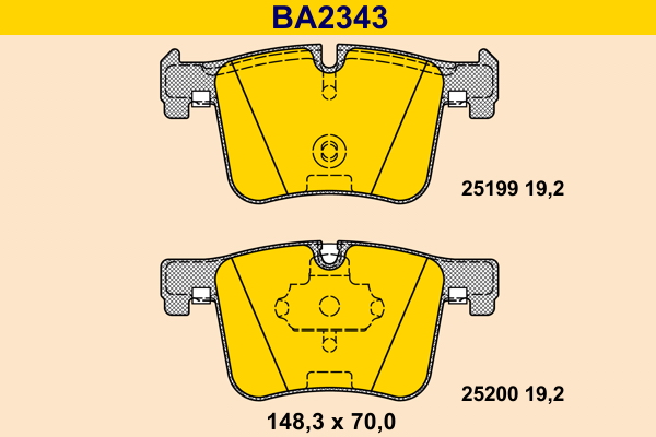 BARUM Első fékbetét BA2343_BAR