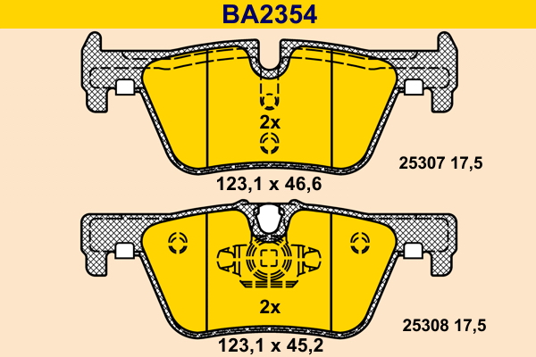 BARUM Hátsó fékbetét BA2354_BAR