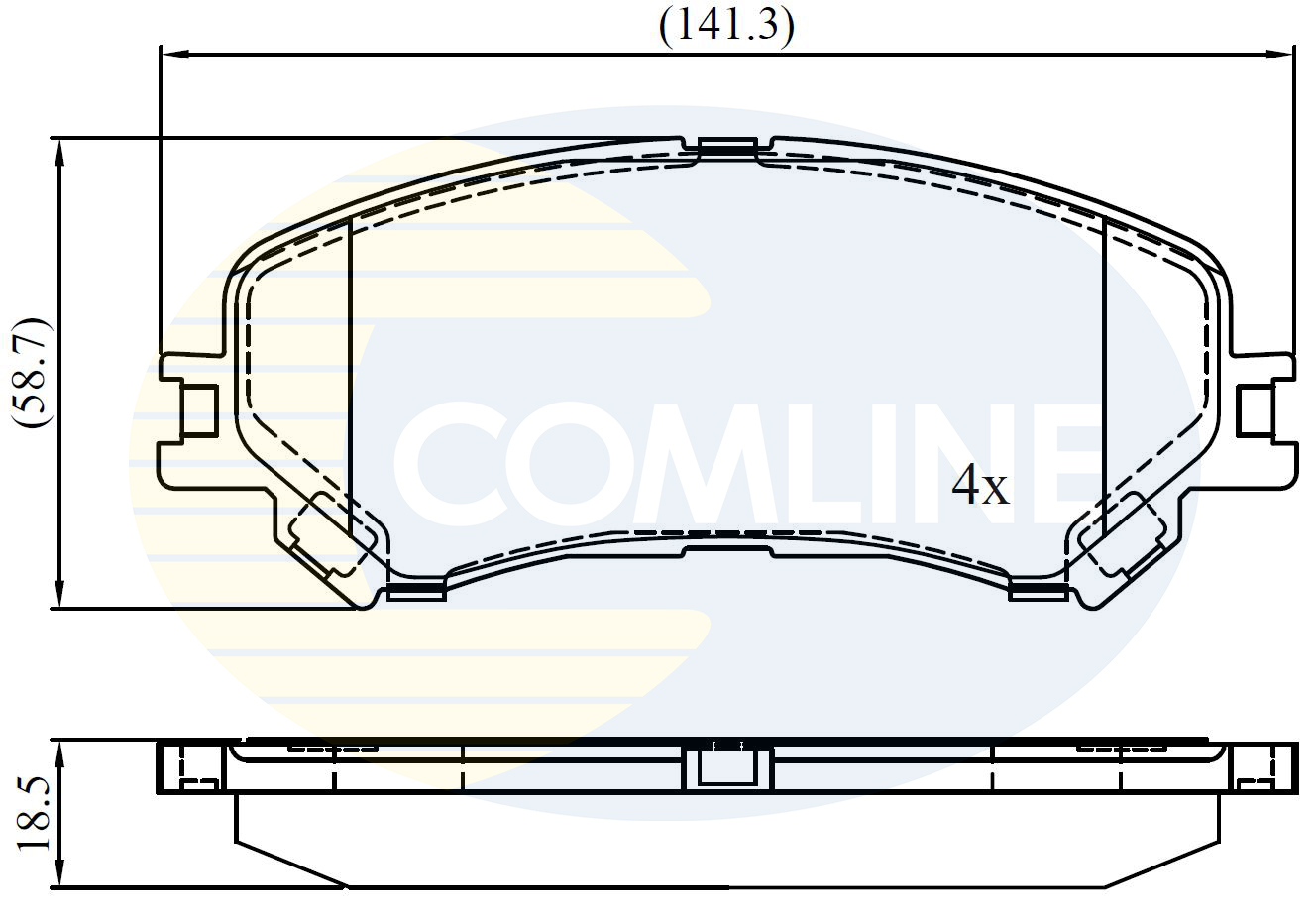 COMLINE Első fékbetét CBP02423_COM