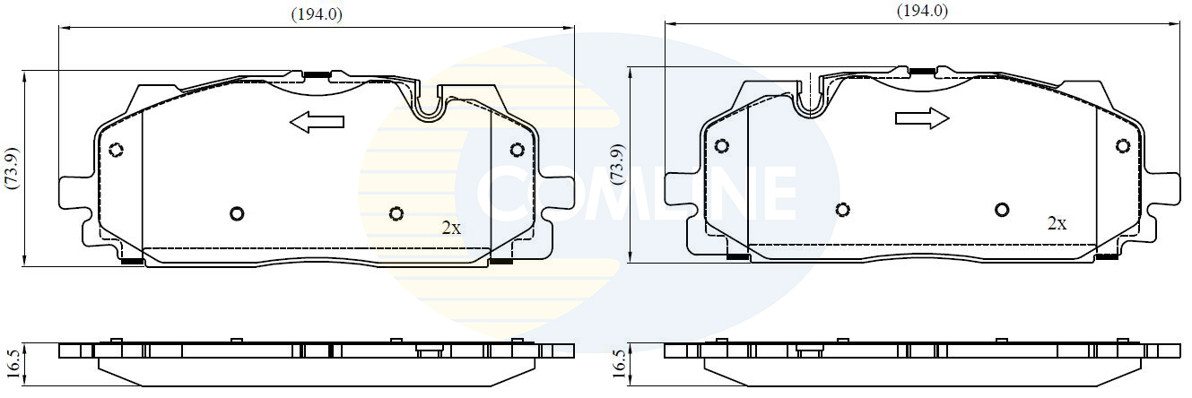 COMLINE Első fékbetét CBP02443_COM