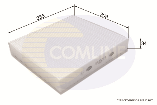 COMLINE Pollenszűrő EKF214_COM