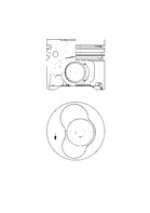 KOLBENSCHMIDT Dugattyú 41092600