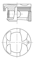 KOLBENSCHMIDT Dugattyú 41705600