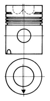 KOLBENSCHMIDT Dugattyú 90112600