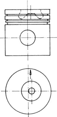 KOLBENSCHMIDT Dugattyú 90624600