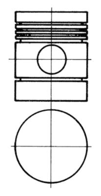 KOLBENSCHMIDT Dugattyú 91127600