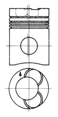 KOLBENSCHMIDT Dugattyú 91359600