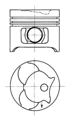 KOLBENSCHMIDT Dugattyú 91372610