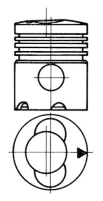 KOLBENSCHMIDT Dugattyú 91395700