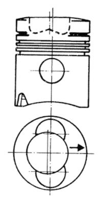 KOLBENSCHMIDT Dugattyú 93280600