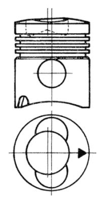 KOLBENSCHMIDT Dugattyú 93315600