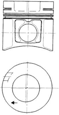 KOLBENSCHMIDT Dugattyú 93485600