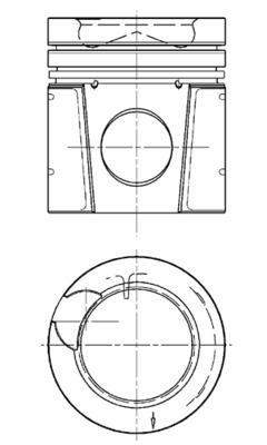 KOLBENSCHMIDT Dugattyú + hüvely, kompresszor 99900962