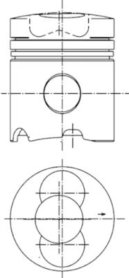 KOLBENSCHMIDT Dugattyú 99343600