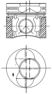 KOLBENSCHMIDT Dugattyú 99850600