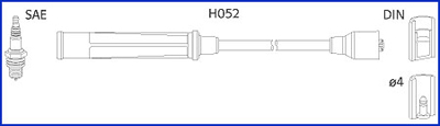 HÜCO Gyújtókábel készlet 134576_HUC