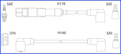 HÜCO Gyújtókábel készlet 134755_HUC