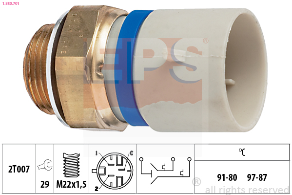 EPS Ventilátor kapcsoló 1.850.701_EPS