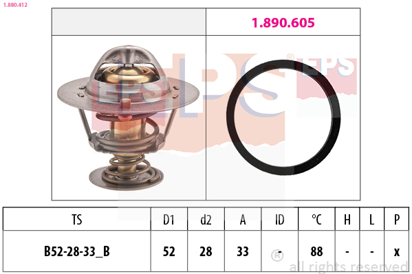 EPS Termosztát+O gyűrű 1.880.412_EPS