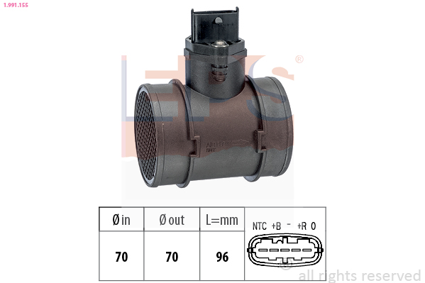 EPS Légtömegmérő házzal 1.991.155_EPS