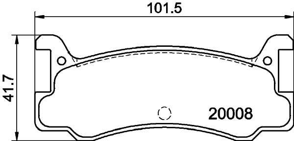 HELLA-PAGID Hátsó fékbetét 8DB355005-701